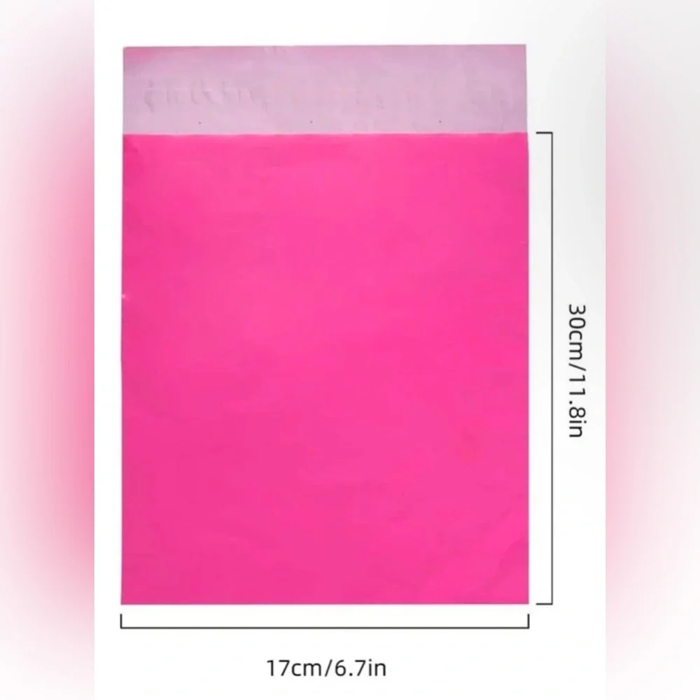 25 peice Polymailers set 10 pink 10 purple 5 flower